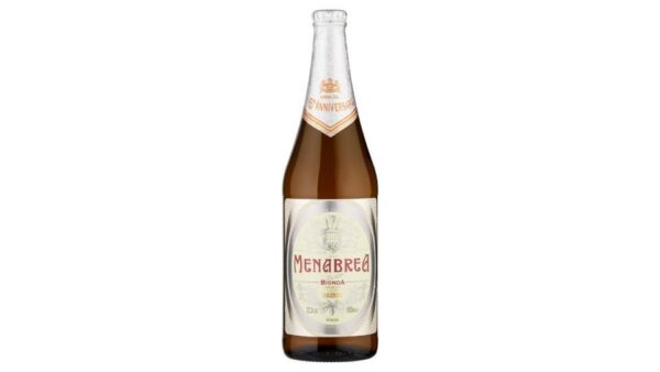 Birra Bionda Menabrea, 15 bottiglie da cl.66, alc.4,8% vol.