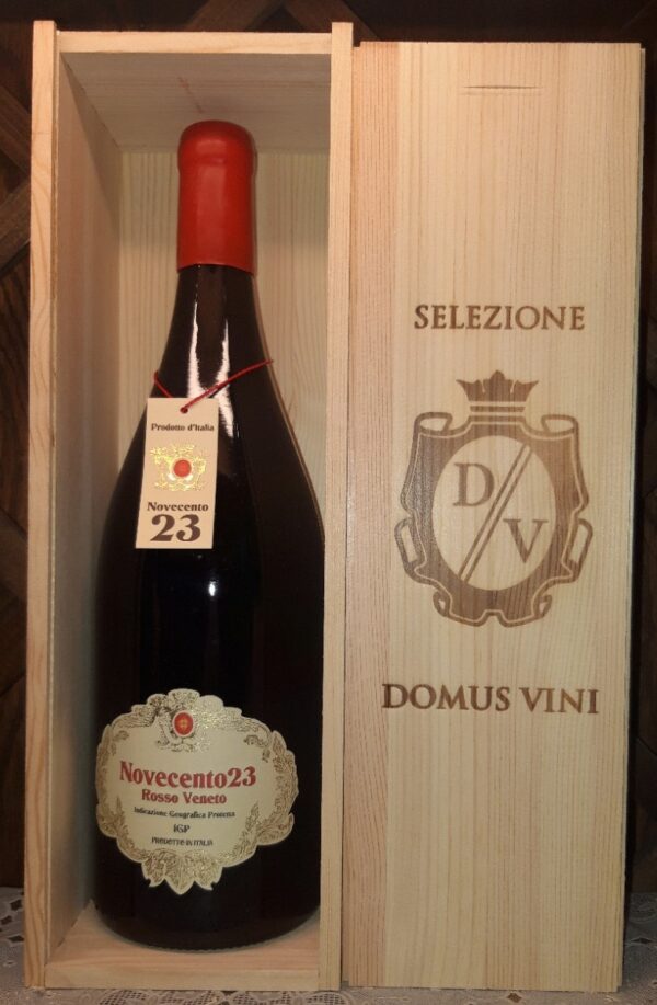 NOVECENTO23 Rosso veneto IGP lt 1.5 con cassettina in legno - Domus Vini